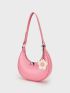 Flower Design Hobo Bag Zipper Cute