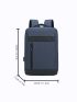 Two Tone Functional Backpack Minimalist For Business Work Traveling