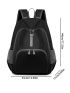 Letter Graphic Casual Daypack Two Tone Minimalist