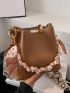 Twilly Scarf Decor Bucket Bag