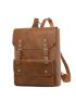 Medium Flap Backpack Buckle Decor Pocket Front For Daily
