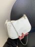 Chain Crossbody Bag PU Minimalist For Daily Life
