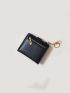 Stitch Detail Small Wallet PU Brown