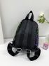Mini Classic Backpack Sequin Decor Glamorous For Daily Life