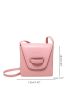 Mini Square Bag Letter Detail PU For Daily Life