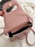 Mini Square Bag Letter Detail PU For Daily Life