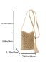 Mini Straw Bag Hollow Out Tassel Decor For Vacation