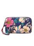 Floral Pattern Long Wallet Multi-Zipper Waterproof