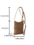 Mini Straw Bag Tassel Decor