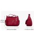 Oversized Hobo Bag Multi-Zipper Nylon Minimalist