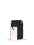 Mini Beaded Square Bag Zipper Black