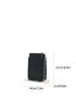 Mini Beaded Square Bag Zipper Black