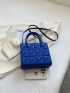 Small Square Bag Quilted Pattern Minimalist