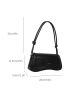 Small Square Bag Black Double Knot Strap Quilted Fashionable For Daily Work Outdoor