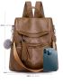 Luxury Designer Fashion Tassel Women's Backpack High Quality PU Leather Ladies Bag Anti-theft Design