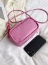 Mini Square Bag Minimalist PU Pink