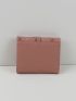 Plant Graphic Small Wallet Metal Decor PU