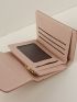 Plant Graphic Small Wallet Metal Decor PU