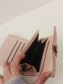 Plant Graphic Small Wallet Metal Decor PU