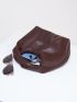 Medium Hobo Bag Brown Fashionable Top Handle For Daily