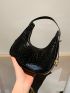 Mini Hobo Bag Crocodile Embossed Elegant Style