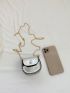 Mini Saddle Bag Metallic PU Funky For Daily Life