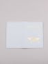 White Passport Case Letter & Airplane Pattern