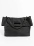 Twist Detail Shopper Bag Minimalist For Daily Life