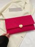 Stitch Detail Envelope Bag Polyester For Daily Life