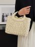 Top Ring Straw Bag Vacation For Summer