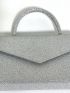 Glitter Square Bag Top Handle For Party Prom Wedding