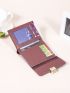 Colorblock Small Wallet Fold Over