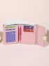 Colorblock Small Wallet Fold Over Fashion Style