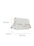 Minimalist Square Bag Mini Flap White