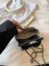 Mini Flap Novelty Bag Quilted Pattern Bow Decor Cute
