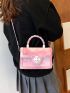 Mini Flap Square Bag Tie Dye Turn Lock