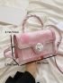 Mini Flap Square Bag Tie Dye Turn Lock