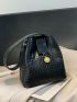 Crocodile Embossed Bucket Bag Mini Elegant