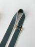 Two Tone Bag Strap Buckle Decor