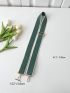 Two Tone Bag Strap Buckle Decor