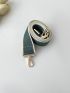 Two Tone Bag Strap Buckle Decor