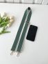 Two Tone Bag Strap Buckle Decor