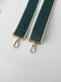 Two Tone Bag Strap Buckle Decor