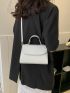 Mini Square Bag Snakeskin Embossed PU Elegant For Daily Life