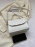 Mini Square Bag Snakeskin Embossed PU Elegant For Daily Life