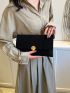 Stitch Envelope Bag Minimalist Solid Color