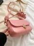 Minimalist Square Bag Small Pink