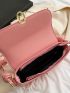 Minimalist Square Bag Small Pink