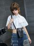 Mini Geometric Pattern Novelty Bag Black Adjustable Strap Crossbody Bag