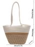 Colorblock Crochet Bag Medium For Beach Vacation Travel